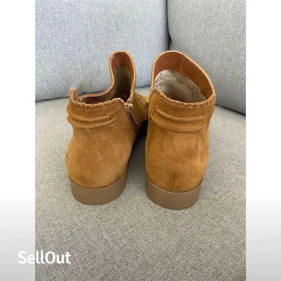 Coolway Women's Jasper Brown Suede Open Toe Booties Size 10 Casual - Picture 4 of 7